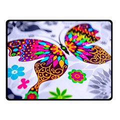 Butterfly-b 001 Fleece Blanket (small) by nate14shop