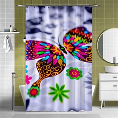 Butterfly-b 001 Shower Curtain 48  X 72  (small)  by nate14shop