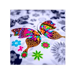 Butterfly-b 001 Square Satin Scarf (30  X 30 ) by nate14shop