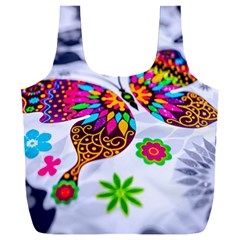 Butterfly-b 001 Full Print Recycle Bag (xxl) by nate14shop