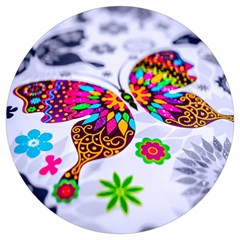 Butterfly-b 001 Round Trivet