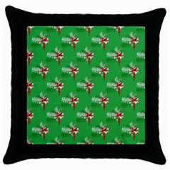 Christmas-b 002 Throw Pillow Case (black)