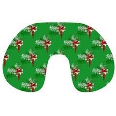 Christmas-b 002 Travel Neck Pillow by nate14shop