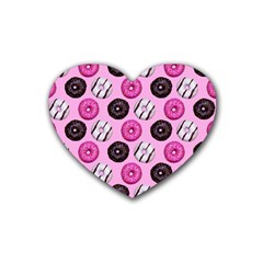 Dessert Rubber Heart Coaster (4 pack)