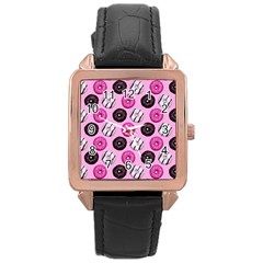 Dessert Rose Gold Leather Watch 