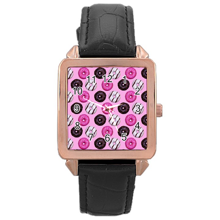 Dessert Rose Gold Leather Watch 