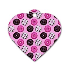 Dessert Dog Tag Heart (two Sides) by nate14shop