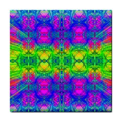 Happy Colors Tile Coaster by Thespacecampers