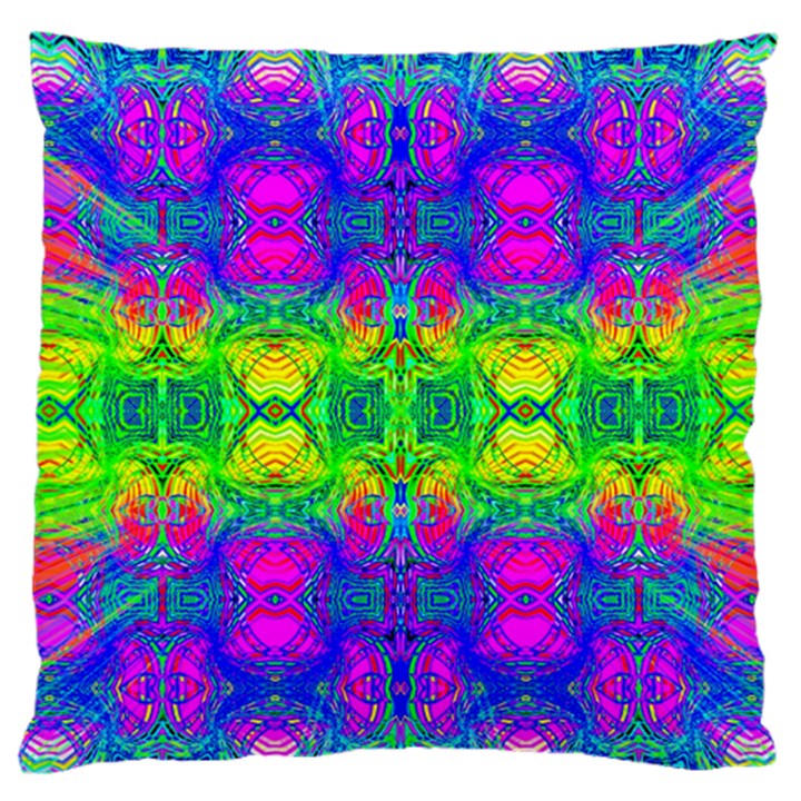 Happy Colors Large Flano Cushion Case (Two Sides)