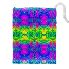 Happy Colors Drawstring Pouch (5xl) by Thespacecampers