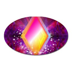 My Diamonds Oval Magnet by Thespacecampers