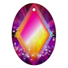 My Diamonds Oval Ornament (two Sides) by Thespacecampers