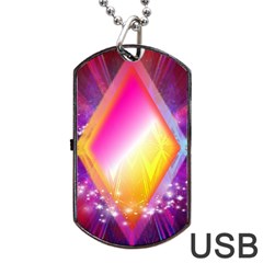 My Diamonds Dog Tag Usb Flash (two Sides) by Thespacecampers