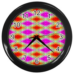 Twisttri Wall Clock (black) by Thespacecampers