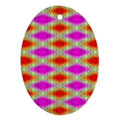 Twisttri Oval Ornament (two Sides) by Thespacecampers