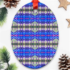 Bluedaba Oval Ornament (two Sides) by Thespacecampers