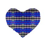 Bluedaba Standard 16  Premium Flano Heart Shape Cushions Back