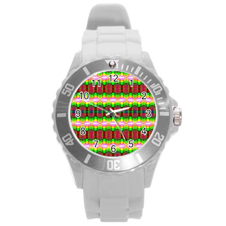 Extra Terrestrial Round Plastic Sport Watch (L)