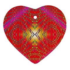 Lava Liquid Heart Ornament (two Sides) by Thespacecampers