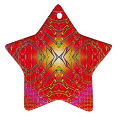 Lava Liquid Star Ornament (two Sides) by Thespacecampers