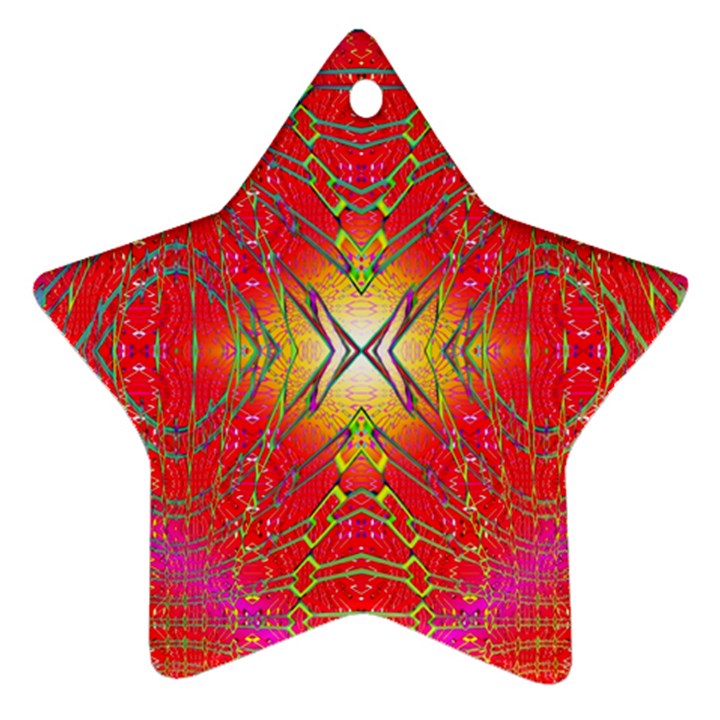 Lava Liquid Star Ornament (Two Sides)