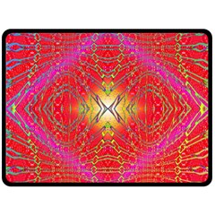 Lava Liquid Fleece Blanket (large)  by Thespacecampers