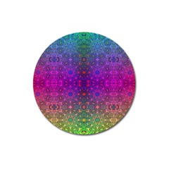 Stained Glass Magnet 3  (round) by Thespacecampers