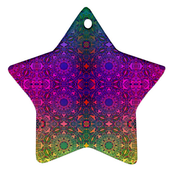 Stained Glass Star Ornament (Two Sides)