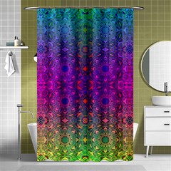 Stained Glass Shower Curtain 48  X 72  (small)  by Thespacecampers