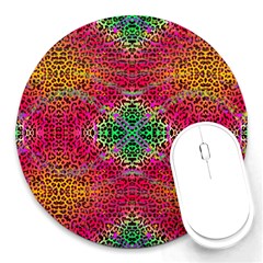 Dreamy Cheetah Round Mousepads