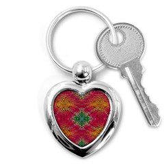 Dreamy Cheetah Key Chain (Heart)