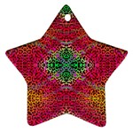 Dreamy Cheetah Star Ornament (Two Sides) Back