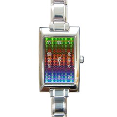 Pixels Rectangle Italian Charm Watch