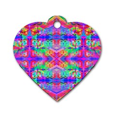 Deep Space 444 Dog Tag Heart (two Sides) by Thespacecampers