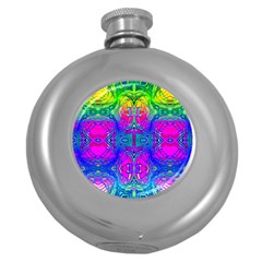 Liquidy Rainbow Round Hip Flask (5 Oz) by Thespacecampers