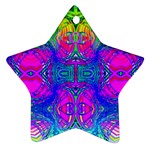 Liquidy Rainbow Star Ornament (Two Sides) Front