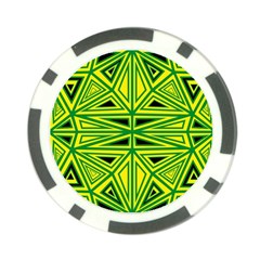 Abstract Pattern Geometric Backgrounds Poker Chip Card Guard by Eskimos