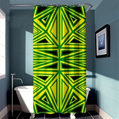 Abstract Pattern Geometric Backgrounds Shower Curtain 36  X 72  (stall)  by Eskimos