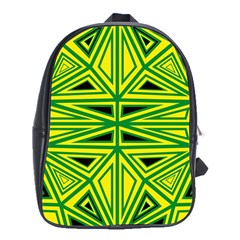 Abstract Pattern Geometric Backgrounds School Bag (xl) by Eskimos