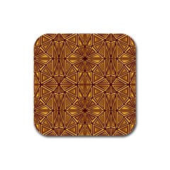 Abstract Pattern Geometric Backgrounds Rubber Square Coaster (4 Pack) by Eskimos