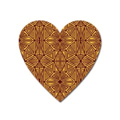 Abstract Pattern Geometric Backgrounds Heart Magnet by Eskimos