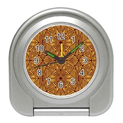 Abstract Pattern Geometric Backgrounds Travel Alarm Clock by Eskimos