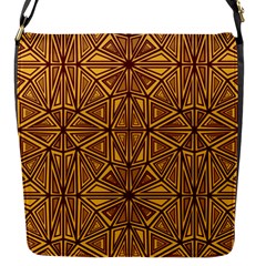 Abstract Pattern Geometric Backgrounds Flap Closure Messenger Bag (s)