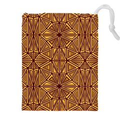 Abstract Pattern Geometric Backgrounds Drawstring Pouch (4xl) by Eskimos