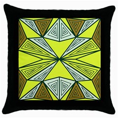 Abstract Pattern Geometric Backgrounds  Throw Pillow Case (black)