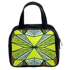 Abstract Pattern Geometric Backgrounds  Classic Handbag (two Sides) by Eskimos