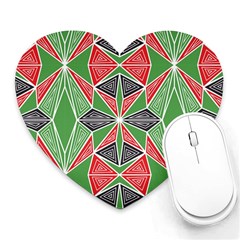 Abstract Pattern Geometric Backgrounds  Heart Mousepads by Eskimos