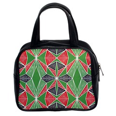 Abstract Pattern Geometric Backgrounds  Classic Handbag (two Sides) by Eskimos