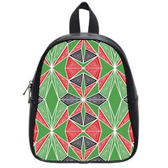 Abstract Pattern Geometric Backgrounds  School Bag (small) by Eskimos