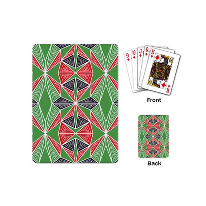 Abstract pattern geometric backgrounds  Playing Cards Single Design (Mini)